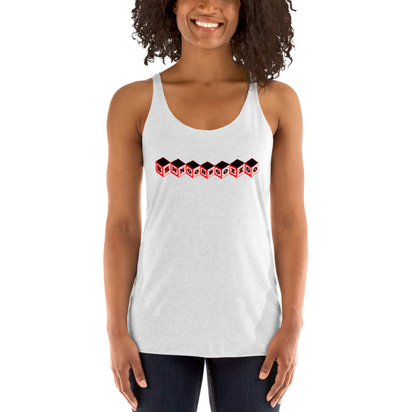 Snobozo Logo Women's Racerback Tank Ski and Snowboard apparel