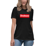 Snobozo Logo Women's Relaxed T-Shirt Ski and Snowboard Apparel