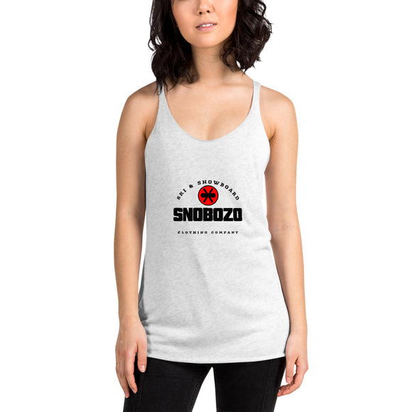 Snobozo Logo Women's Racerback Tank ski and snowboard gear