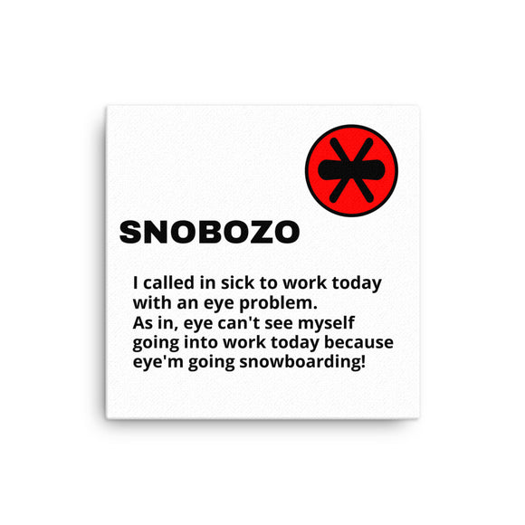 Snobozo Logo Work Canvas Ski and Snowboard